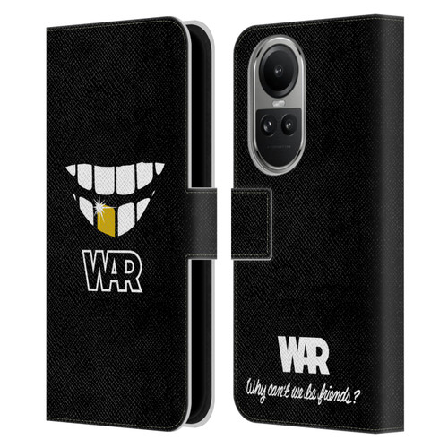 War Graphics Why Can't We Be Friends? Leather Book Wallet Case Cover For OPPO Reno10 5G / Reno10 Pro 5G