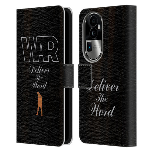 War Graphics Deliver The World Leather Book Wallet Case Cover For OPPO Reno10 Pro+