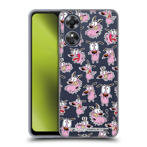 Courage The Cowardly Dog Graphics Pattern Soft Gel Case for OPPO A17