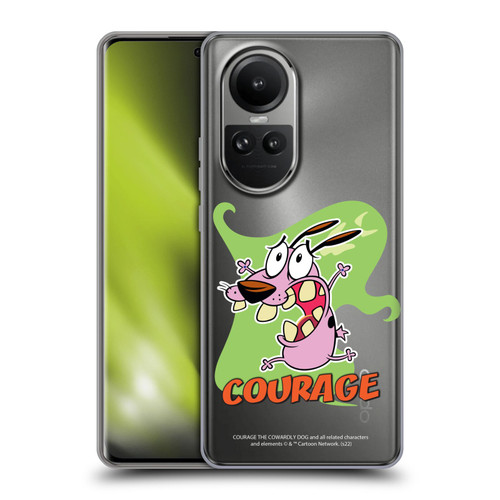 Courage The Cowardly Dog Graphics Character Art Soft Gel Case for OPPO Reno10 5G / Reno10 Pro 5G