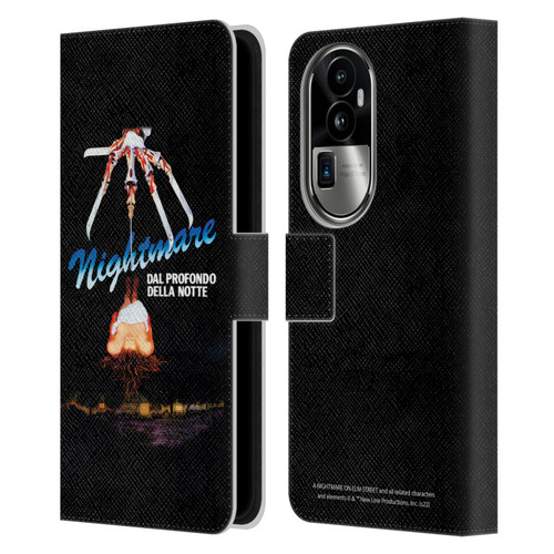 A Nightmare On Elm Street (1984) Graphics Nightmare Leather Book Wallet Case Cover For OPPO Reno10 Pro+