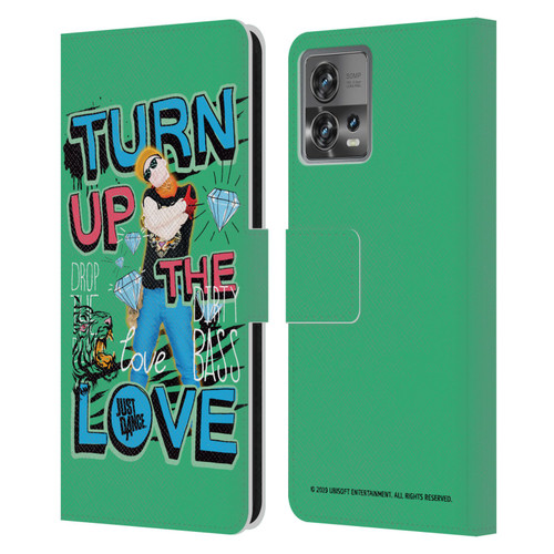 Just Dance Artwork Compositions Drop The Beat Leather Book Wallet Case Cover For Motorola Moto Edge 30 Fusion