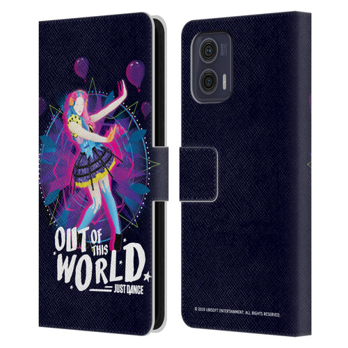 Just Dance Artwork Compositions Out Of This World Leather Book Wallet Case Cover For Motorola Moto G73 5G