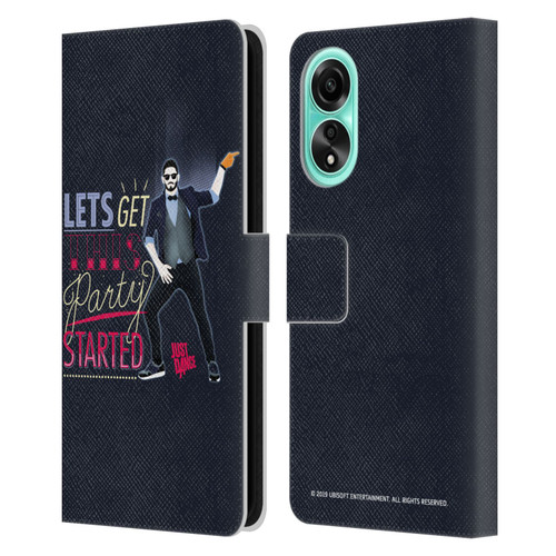 Just Dance Artwork Compositions Party Started Leather Book Wallet Case Cover For OPPO A78 4G