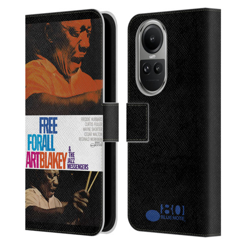 Blue Note Records Albums Art Blakey Free For All Leather Book Wallet Case Cover For OPPO Reno10 5G / Reno10 Pro 5G