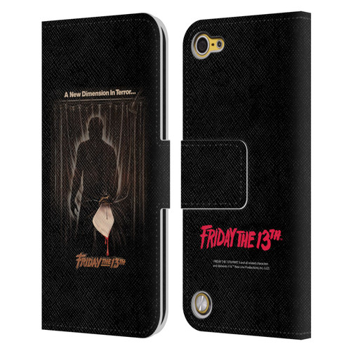 Friday the 13th Part III Key Art Poster 3 Leather Book Wallet Case Cover For Apple iPod Touch 5G 5th Gen