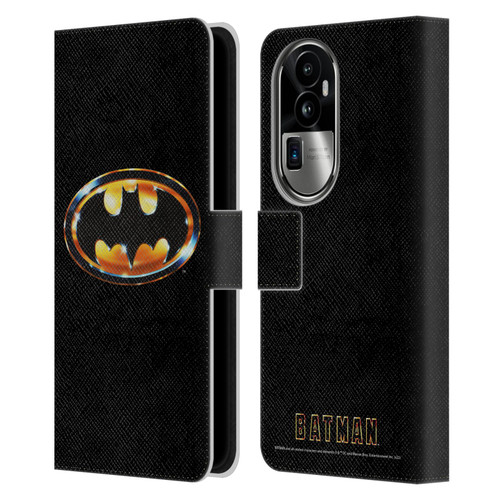 Batman (1989) Key Art Logo Leather Book Wallet Case Cover For OPPO Reno10 Pro+