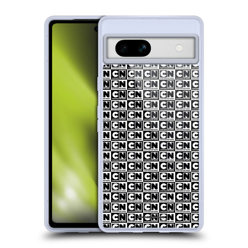 Cartoon Network Logo Pattern Soft Gel Case for Google Pixel 7a