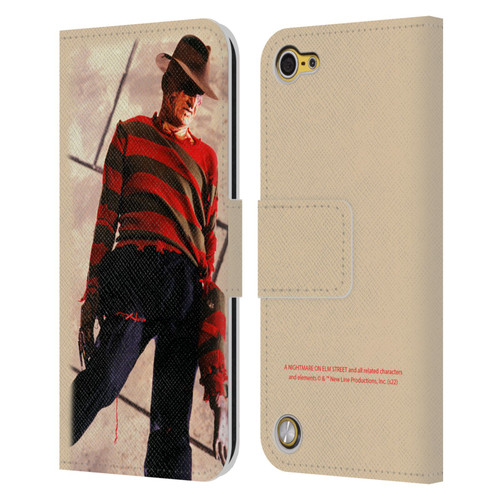 A Nightmare On Elm Street: The Dream Child Graphics Freddy Leather Book Wallet Case Cover For Apple iPod Touch 5G 5th Gen