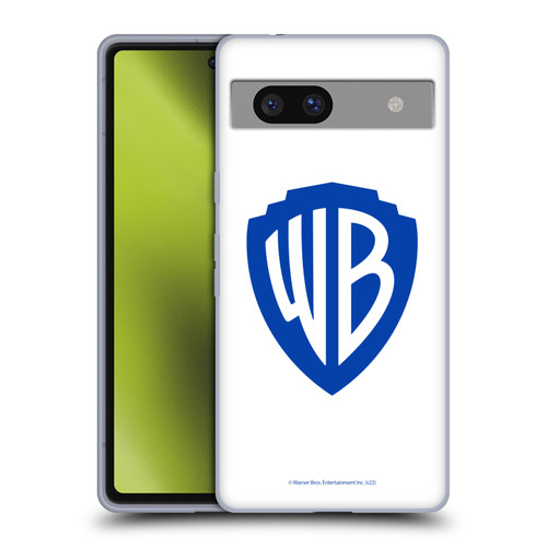 Warner Bros. Shield Logo White Soft Gel Case for Google Pixel 7a
