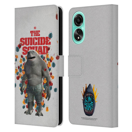 The Suicide Squad 2021 Character Poster King Shark Leather Book Wallet Case Cover For OPPO A78 5G
