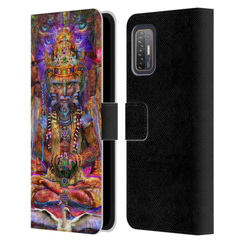Jumbie Art Gods and Goddesses Brahma Leather Book Wallet Case Cover For HTC Desire 21 Pro 5G