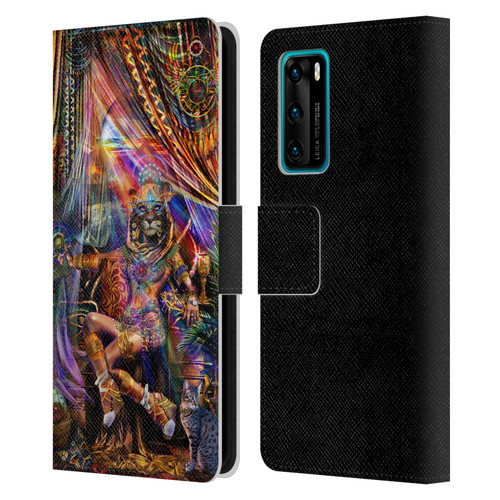 Jumbie Art Gods and Goddesses Bastet Leather Book Wallet Case Cover For Huawei P40 5G