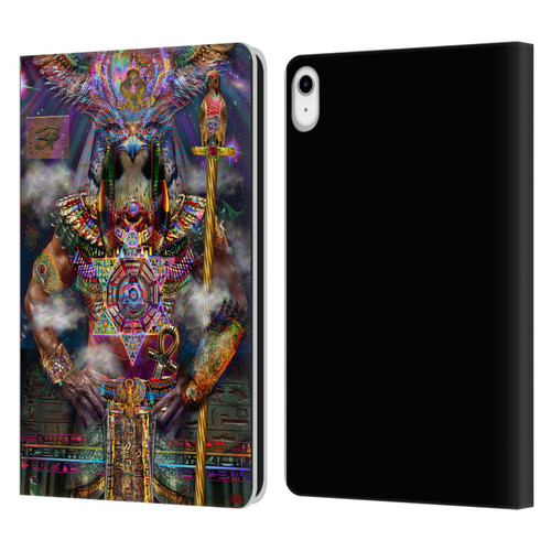 Jumbie Art Gods and Goddesses Horus Leather Book Wallet Case Cover For Apple iPad 10.9 2022/2025