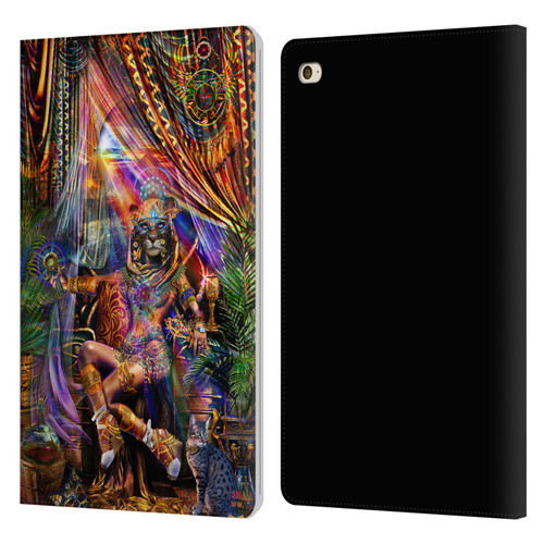 Jumbie Art Gods and Goddesses Bastet Leather Book Wallet Case Cover For Apple iPad mini 4