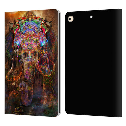 Jumbie Art Gods and Goddesses Ganesha Leather Book Wallet Case Cover For Apple iPad 9.7 2017 / iPad 9.7 2018