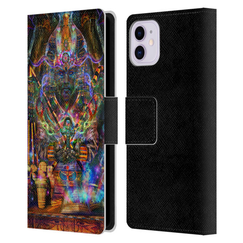 Jumbie Art Gods and Goddesses Osiris Leather Book Wallet Case Cover For Apple iPhone 11