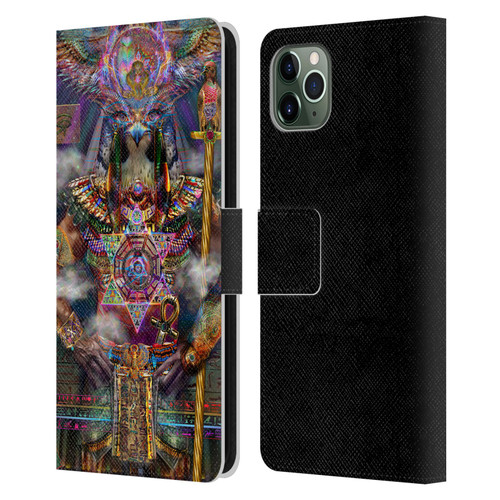 Jumbie Art Gods and Goddesses Horus Leather Book Wallet Case Cover For Apple iPhone 11 Pro Max