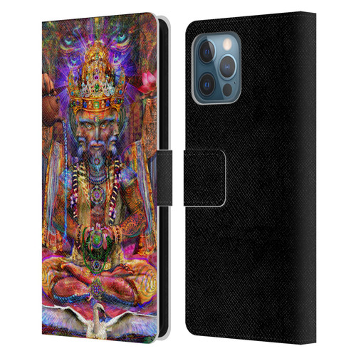 Jumbie Art Gods and Goddesses Brahma Leather Book Wallet Case Cover For Apple iPhone 12 Pro Max