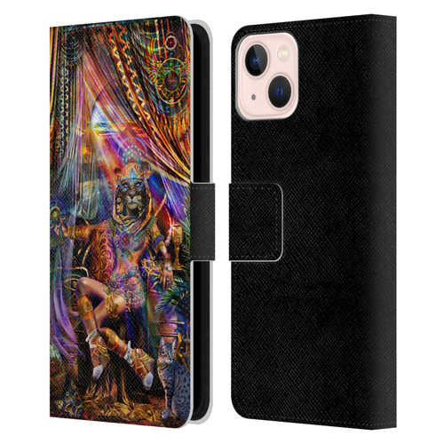 Jumbie Art Gods and Goddesses Bastet Leather Book Wallet Case Cover For Apple iPhone 13