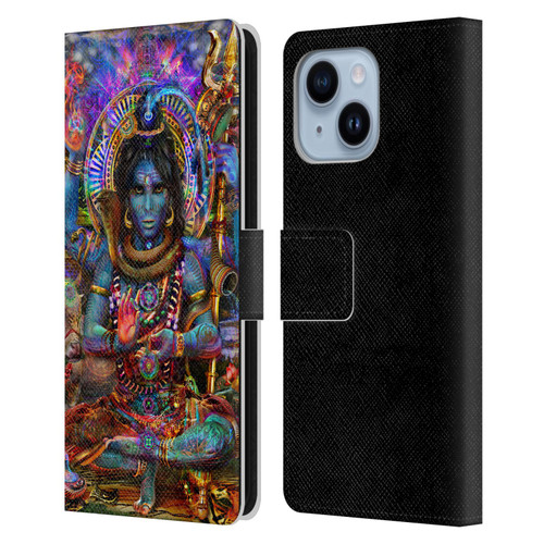 Jumbie Art Gods and Goddesses Shiva Leather Book Wallet Case Cover For Apple iPhone 14 Plus