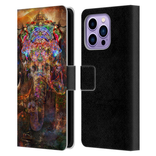 Jumbie Art Gods and Goddesses Ganesha Leather Book Wallet Case Cover For Apple iPhone 14 Pro Max
