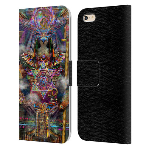 Jumbie Art Gods and Goddesses Horus Leather Book Wallet Case Cover For Apple iPhone 6 Plus / iPhone 6s Plus
