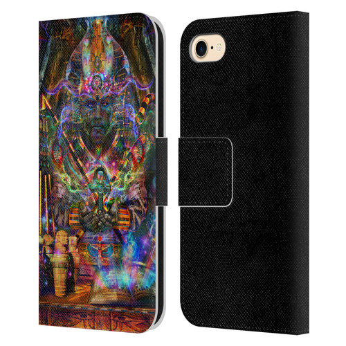 Jumbie Art Gods and Goddesses Osiris Leather Book Wallet Case Cover For Apple iPhone 7 / 8 / SE 2020 & 2022