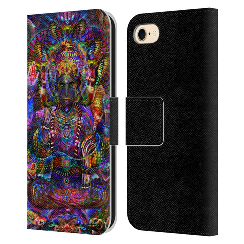 Jumbie Art Gods and Goddesses Vishnu Leather Book Wallet Case Cover For Apple iPhone 7 / 8 / SE 2020 & 2022