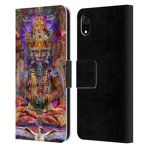 Jumbie Art Gods and Goddesses Brahma Leather Book Wallet Case Cover For Apple iPhone XR