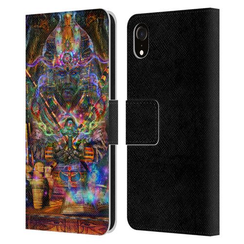 Jumbie Art Gods and Goddesses Osiris Leather Book Wallet Case Cover For Apple iPhone XR
