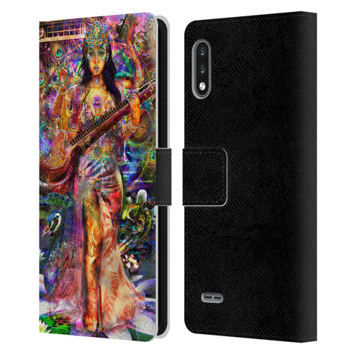 Jumbie Art Gods and Goddesses Saraswatti Leather Book Wallet Case Cover For LG K22