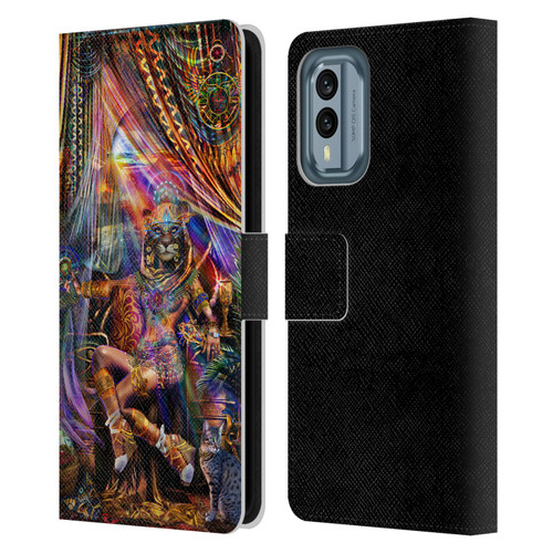 Jumbie Art Gods and Goddesses Bastet Leather Book Wallet Case Cover For Nokia X30