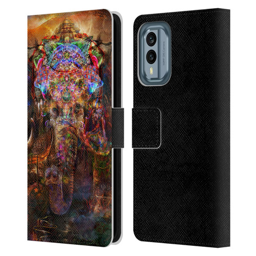 Jumbie Art Gods and Goddesses Ganesha Leather Book Wallet Case Cover For Nokia X30