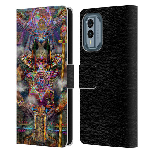 Jumbie Art Gods and Goddesses Horus Leather Book Wallet Case Cover For Nokia X30