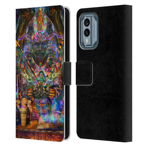 Jumbie Art Gods and Goddesses Osiris Leather Book Wallet Case Cover For Nokia X30
