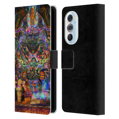 Jumbie Art Gods and Goddesses Osiris Leather Book Wallet Case Cover For Motorola Edge X30