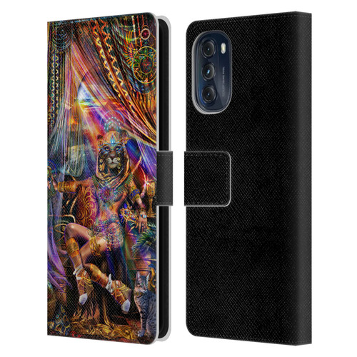 Jumbie Art Gods and Goddesses Bastet Leather Book Wallet Case Cover For Motorola Moto G (2022)