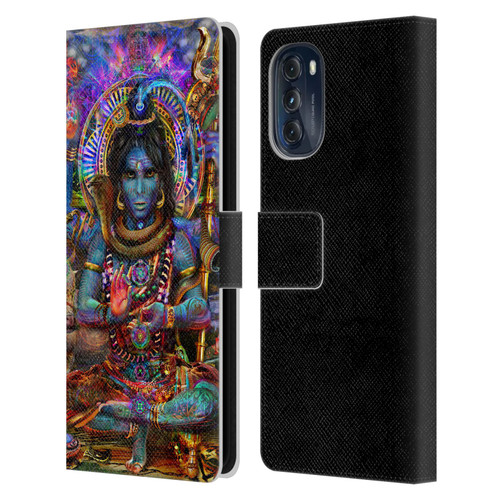 Jumbie Art Gods and Goddesses Shiva Leather Book Wallet Case Cover For Motorola Moto G (2022)