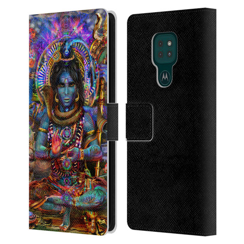 Jumbie Art Gods and Goddesses Shiva Leather Book Wallet Case Cover For Motorola Moto G9 Play