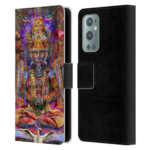 Jumbie Art Gods and Goddesses Brahma Leather Book Wallet Case Cover For OnePlus 9