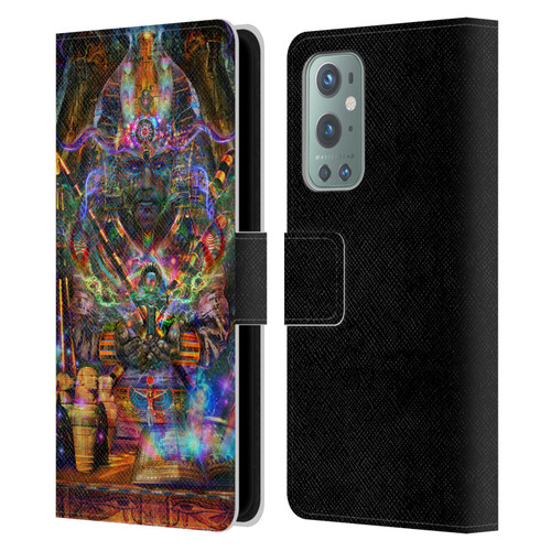 Jumbie Art Gods and Goddesses Osiris Leather Book Wallet Case Cover For OnePlus 9