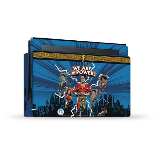 Shazam!: Fury Of The Gods Graphics Comic Vinyl Sticker Skin Decal Cover for Nintendo Switch Console & Dock