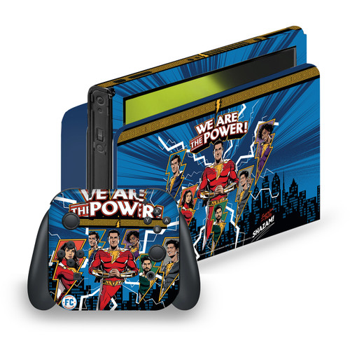 Shazam!: Fury Of The Gods Graphics Comic Vinyl Sticker Skin Decal Cover for Nintendo Switch OLED
