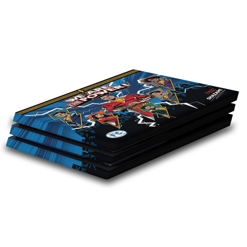 Shazam!: Fury Of The Gods Graphics Comic Vinyl Sticker Skin Decal Cover for Sony PS4 Pro Console