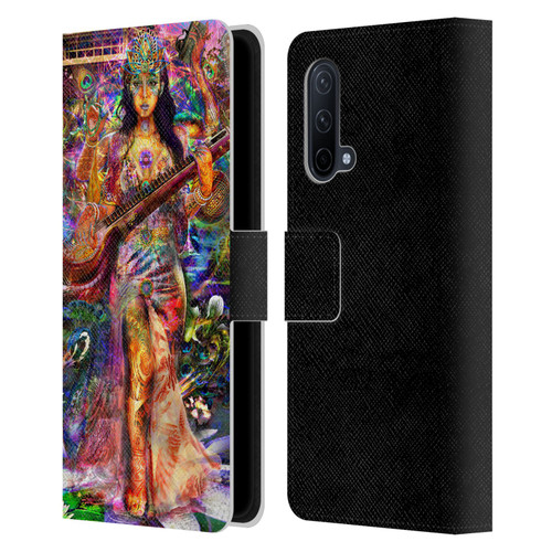 Jumbie Art Gods and Goddesses Saraswatti Leather Book Wallet Case Cover For OnePlus Nord CE 5G