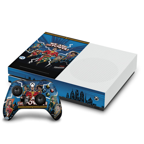 Shazam!: Fury Of The Gods Graphics Comic Vinyl Sticker Skin Decal Cover for Microsoft One S Console & Controller