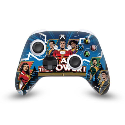 Shazam!: Fury Of The Gods Graphics Comic Vinyl Sticker Skin Decal Cover for Microsoft Xbox Series X / Series S Controller