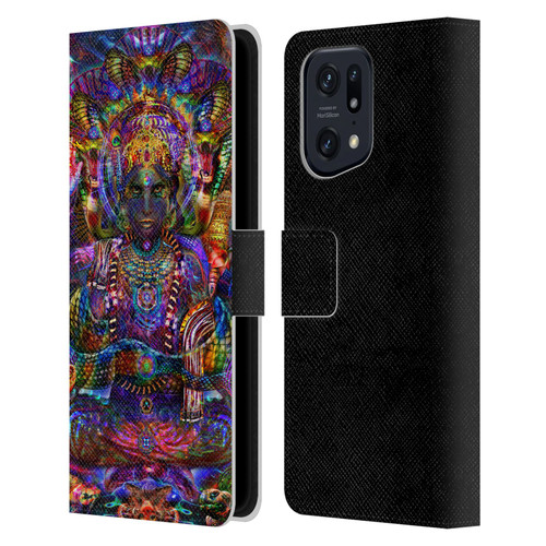 Jumbie Art Gods and Goddesses Vishnu Leather Book Wallet Case Cover For OPPO Find X5 Pro