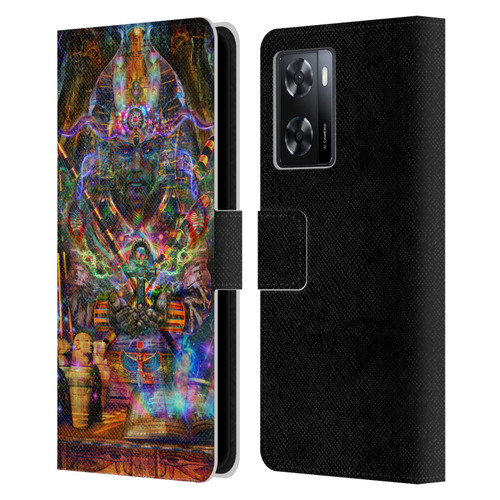 Jumbie Art Gods and Goddesses Osiris Leather Book Wallet Case Cover For OPPO A57s